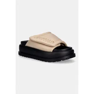 Vegan Wedge Mules Nylon Buffalo Palma Velcro image-1
