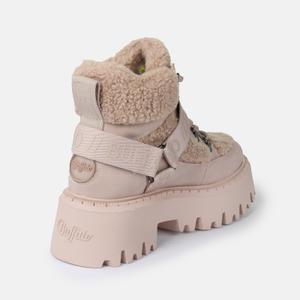 Vegan nubuck/fur trainers for women Buffalo Aspen Com Mid Warm image-2
