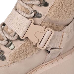 Vegan nubuck/fur trainers for women Buffalo Aspen Com Mid Warm image-4