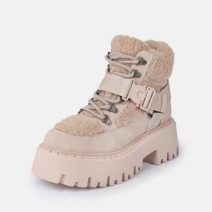 Vegan nubuck/fur trainers for women Buffalo Aspen Com Mid Warm image-5