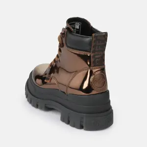 Vegan patent laarsjes voor dames Buffalo Aspha image-1