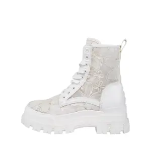 Vegan Textile Ankle Boots Buffalo Aspha RLD Bloom Flower image-0