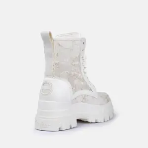 Vegan Textile Ankle Boots Buffalo Aspha RLD Bloom Flower image-2