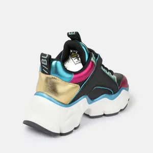 Vegan nappa/textile trainers for women Buffalo Binary Glam image-3