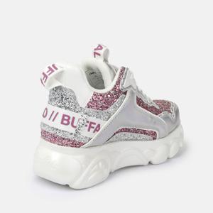 Vegan nappa/glitter trainers for women Buffalo Cld Chai image-3