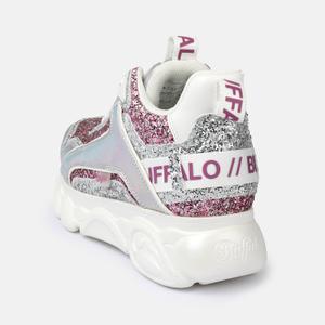 Vegan nappa/glitter trainers for women Buffalo Cld Chai image-4