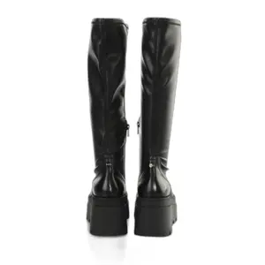 Botas de couro com patente para mulheres Buffalo Lift image-4