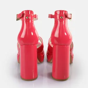 Kilsandaler för kvinnor Buffalo May Cross - Vegan Patent image-4