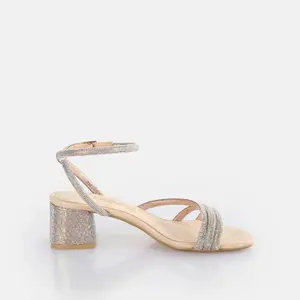 Women's heeled sandals Buffalo Lilly Spark - Vegan Glitter image-6