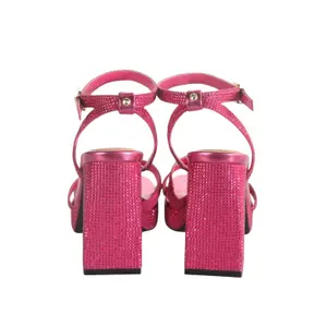 Women's sandals Buffalo Cherry Spark - Vegan Suede image-4