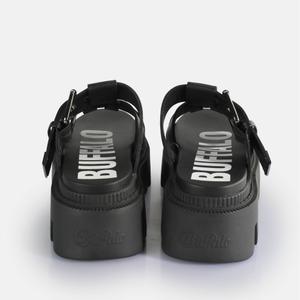 Wedge mules for women Buffalo Flora image-1