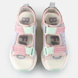 Sandálias de plataforma feminina Buffalo Binary Track - Vegan Lycra/Rubber image-3