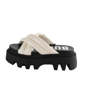 Women's sandals Buffalo Flora Cross Quilt - Vegan Nappa image-1