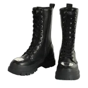 Botas de napa femininas Buffalo Aspha Steel Hi image-1