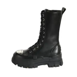 Botas de napa femininas Buffalo Aspha Steel Hi image-0