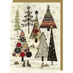 Carte double Noel Bug Art image-0