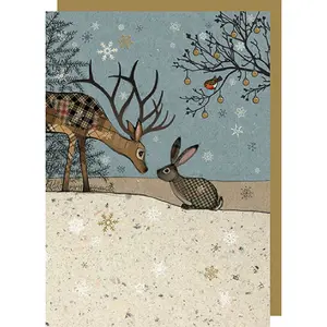 Doppelte Weihnachtskarte Bug Art image-0