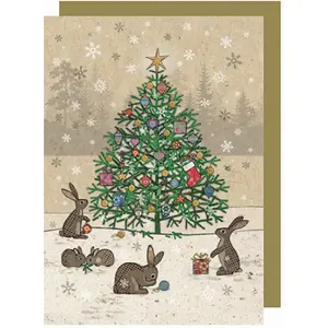 Doble tarjeta de Navidad Kiub Bug Art image-0