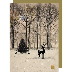 Carte double Noel Bug Art image-0