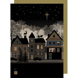 Doppio biglietto di Natale Bug Art image-0
