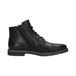 Runde Stiefeletten aus Leder mit synthetischer Sohle Bugatti image-3