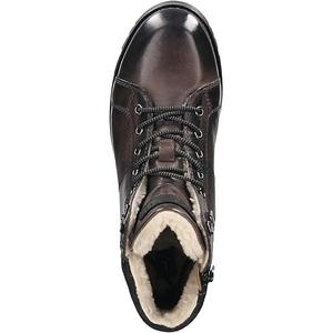 Lace-up leather ankle boots Bugatti dark grey image-3