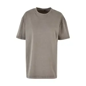 Women's oversized T-shirt Build Your Brand Acid Wash image-0