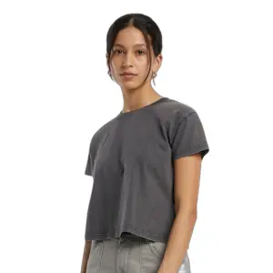 Women's T-shirt Build Your Brand Vintage Cropped image-0