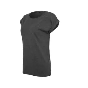 T-shirt da donna off-the-shoulder Build Your Brand image-3