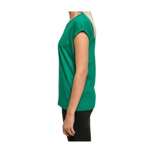T-shirt da donna off-the-shoulder Build Your Brand image-3