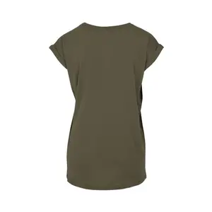 T-shirt da donna Build Your Brand Extended Shoulder image-1