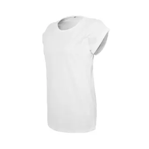 T-shirt da donna off-the-shoulder Build Your Brand image-3