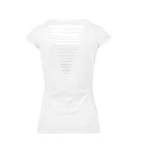 Torn back women’s T-shirt Build Your Brand image-2