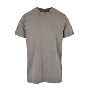 Faded T-shirt with Round Neck Build Your Brand Acid image-0