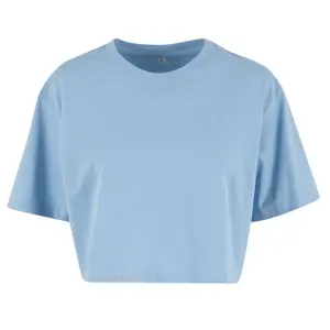 Oversized Crop T-shirt Women Build Your Brand