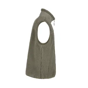 Sleeveless fleece Build Your Brand Sherpa image-2