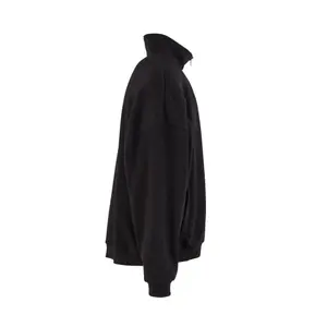 Oversized zip-up sweatshirt Build Your Brand image-2