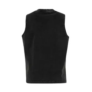 Women's washed T-shirt Build Your Brand Vintage Sleeveless image-1