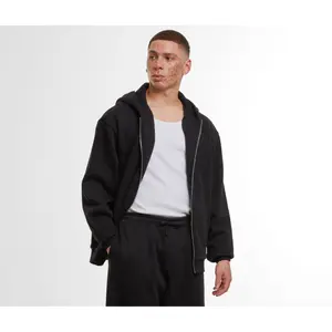 Zip-up hoodie Build Your Brand Loose Fit image-4