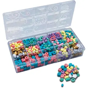 Creative activities box colored wooden beads Buki image-3