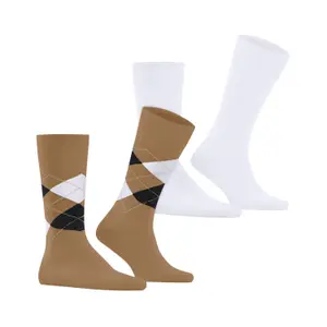 Football Socks Burlington Everyday Argyle (x2) image-1