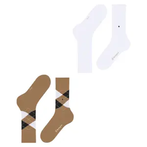 Football Socks Burlington Everyday Argyle (x2) image-2