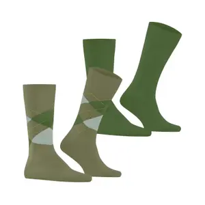 Football Socks Burlington Everyday Argyle (x2) image-1