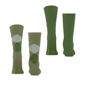 Football Socks Burlington Everyday Argyle (x2) image-2