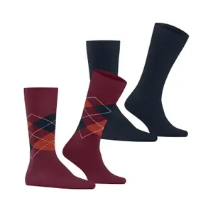 Football Socks Burlington Everyday Argyle (x2) image-1
