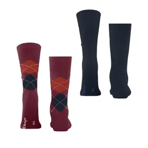 Football Socks Burlington Everyday Argyle (x2) image-2