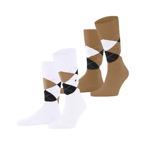 Football Socks Burlington Everyday Argyle (x2) image-0