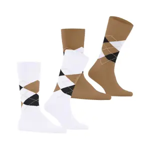Football Socks Burlington Everyday Argyle (x2) image-1