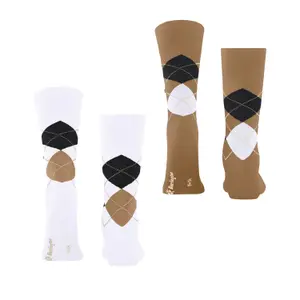 Football Socks Burlington Everyday Argyle (x2) image-2