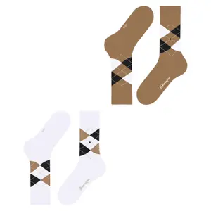 Football Socks Burlington Everyday Argyle (x2) image-3